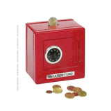 Goki - Metalen Kluis met Cijferslot - Rood | Fantastic Gifts Shop