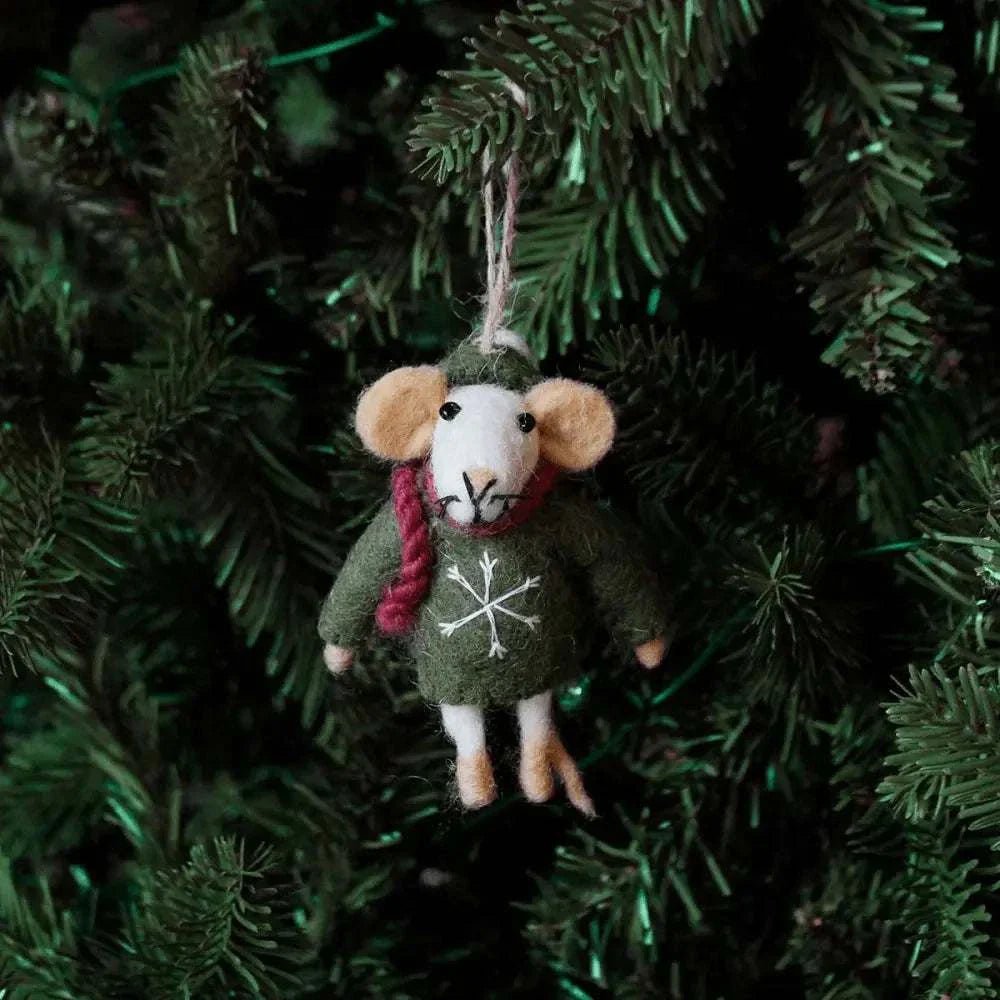 Hanger - Muis Donkergroen | Fantastic Gifts Shop