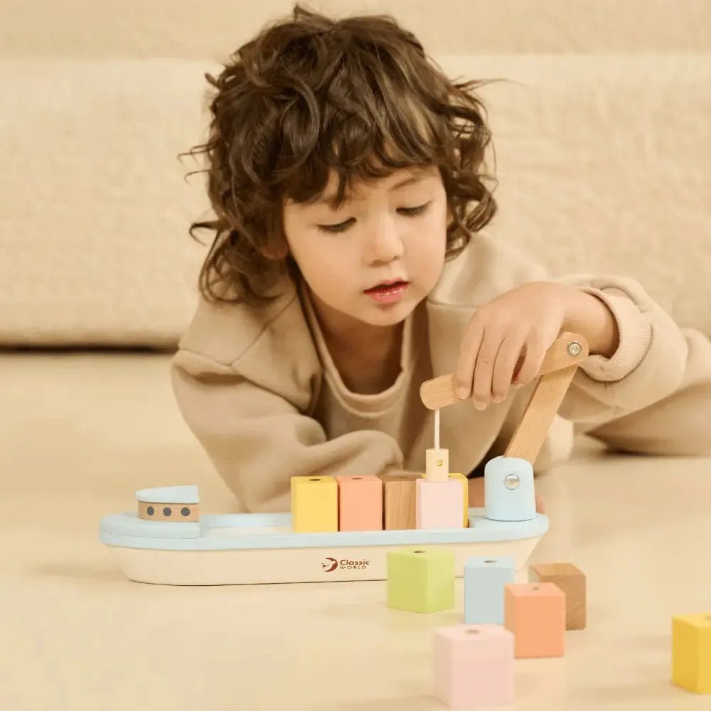 Houten Blokkenboot | Fantastic Gifts Shop