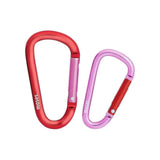 Reisset Karabijnhaken Rood/Roze | Fantastic Gifts Shop