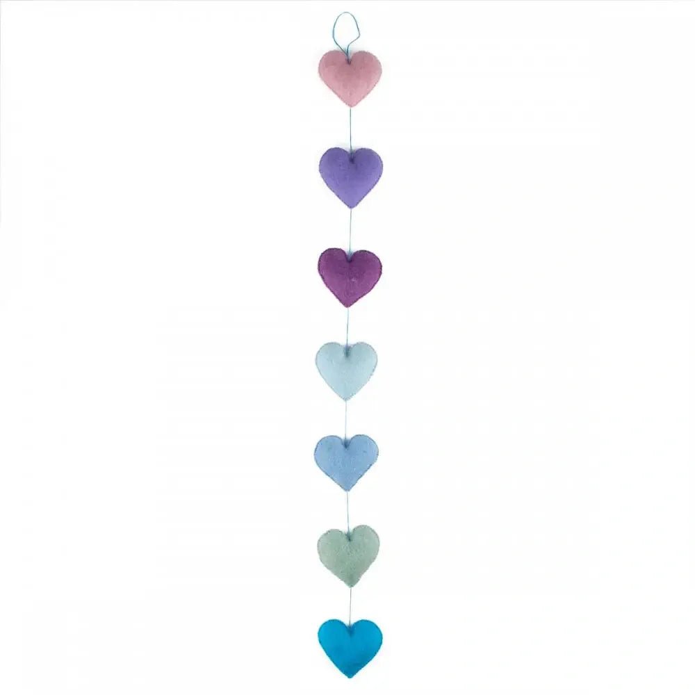 Viltslinger - Hartjes (Blauw/Lila) | Fantastic Gifts Shop