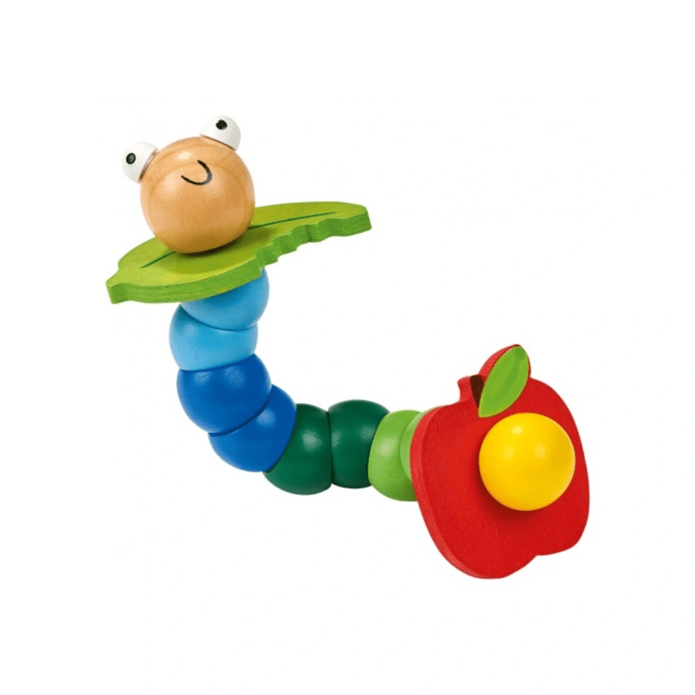 Krabbelkäfer - Houten Rups (Groen - Blauw) | Fantastic Gifts Shop